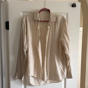 Cream Button-Up Shirt